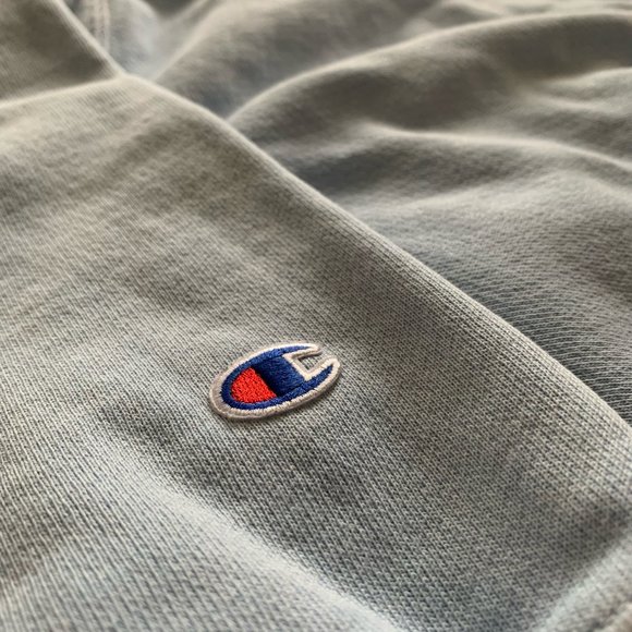 Champion | Sky Blue Hoodie Mens - Picture 3 of 5